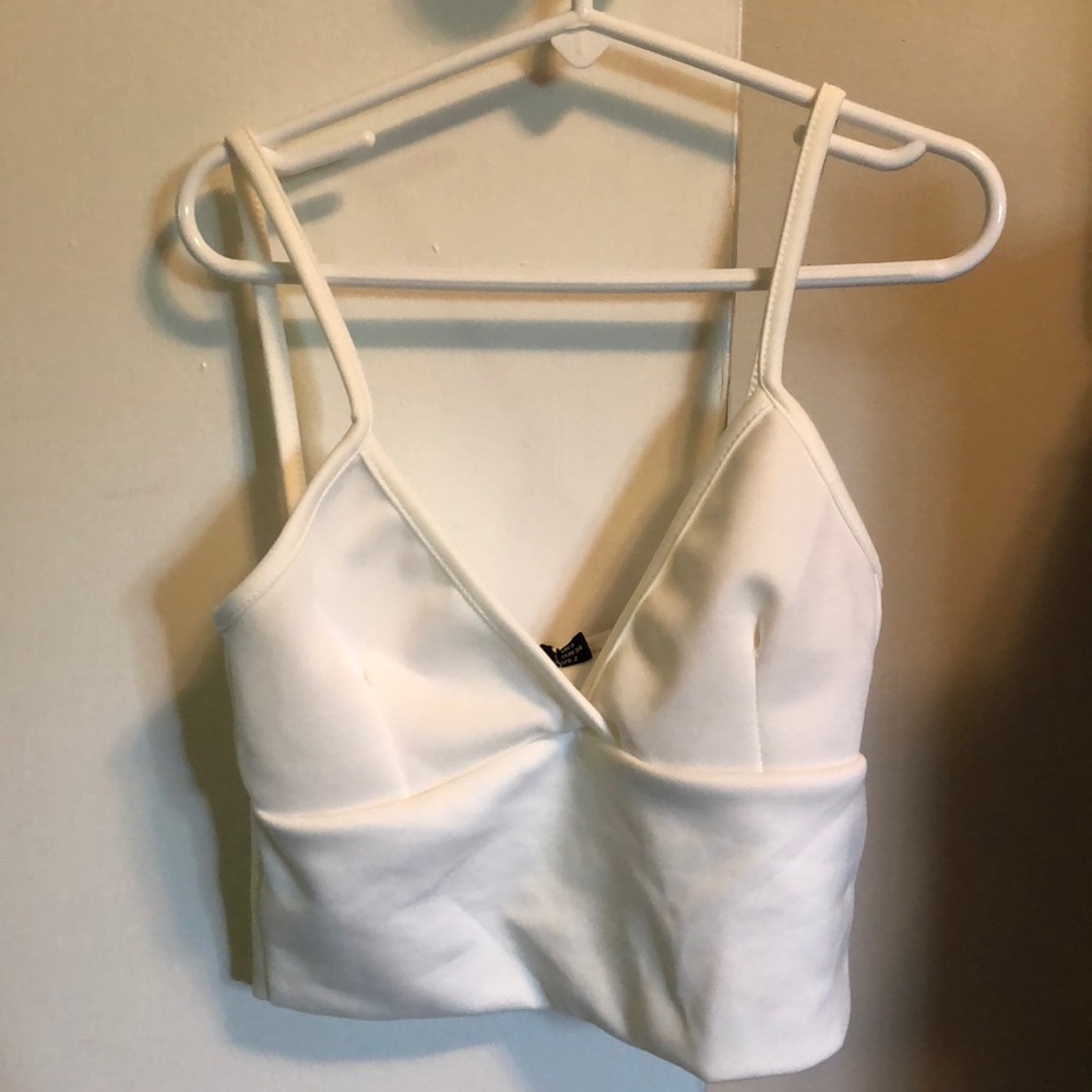 White Crop Top